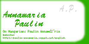 annamaria paulin business card